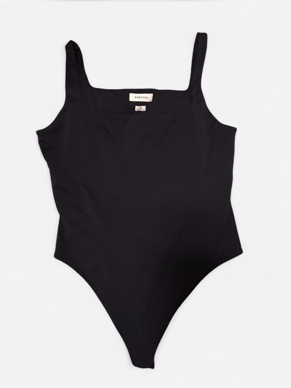 Aritzia Black Babaton Square Neck Bodysuit